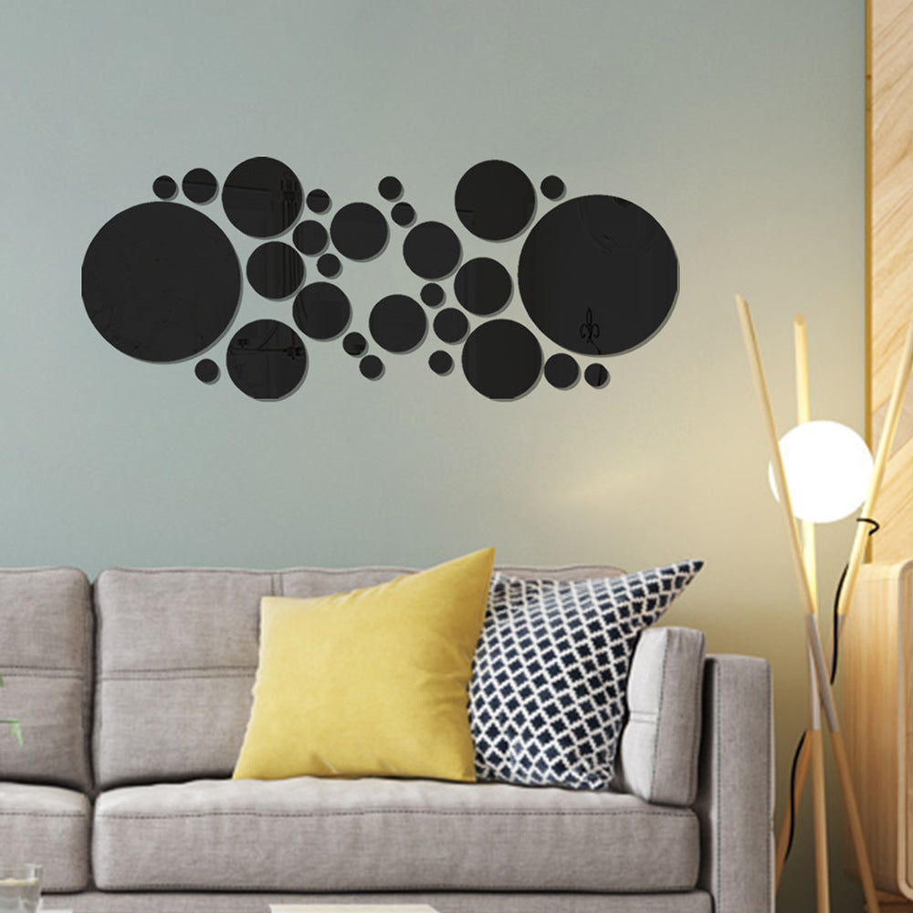 3D Acrylic Circle Wall Mirror