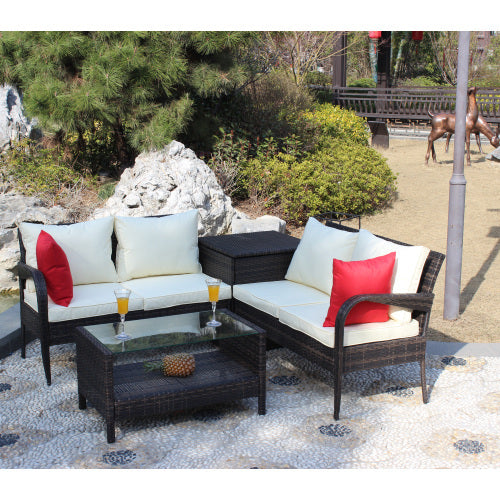 4-Piece Outdoor Patio Sofa Set