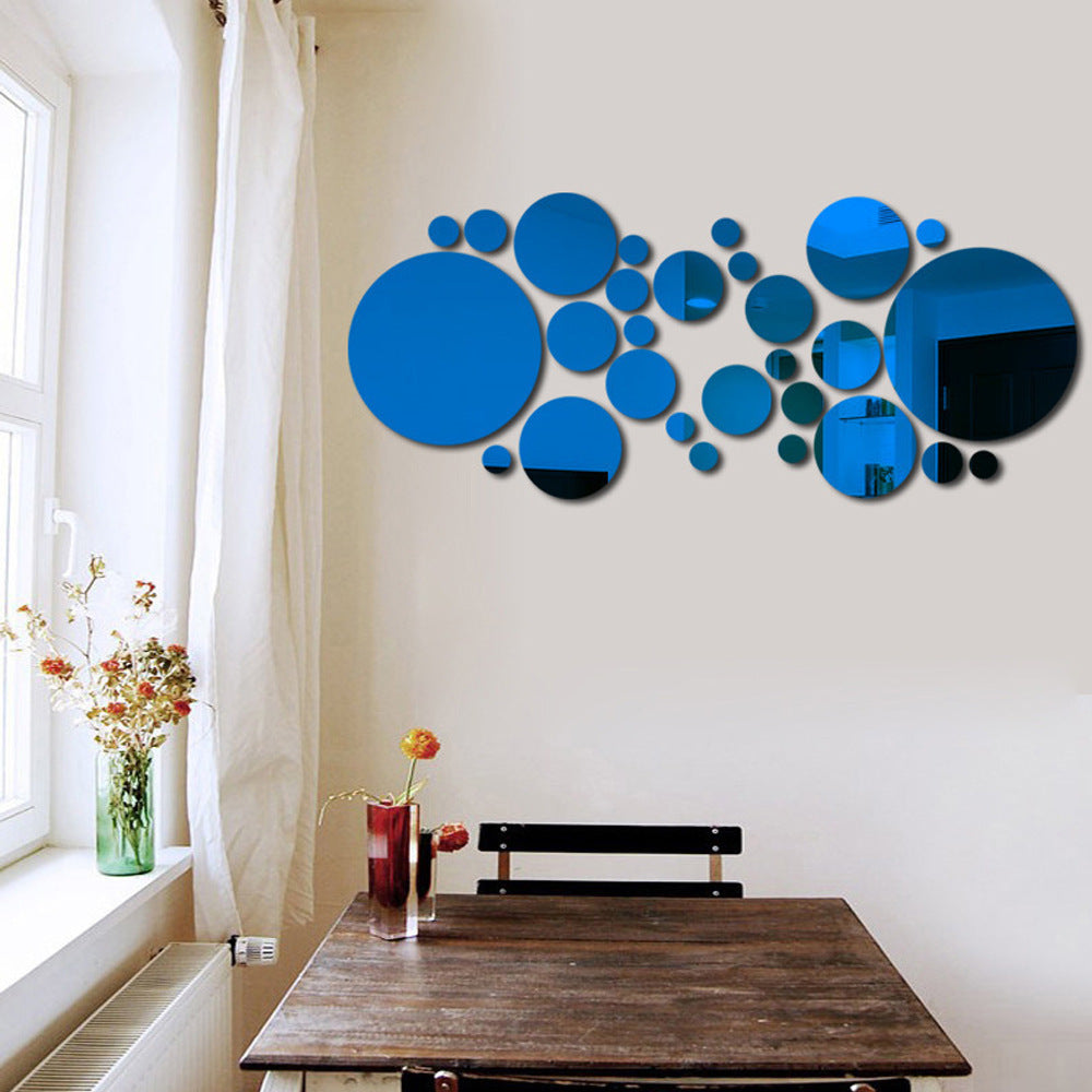 3D Acrylic Circle Wall Mirror