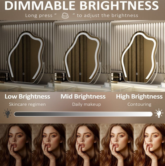 LED Vanity Cloud Wall Mirror