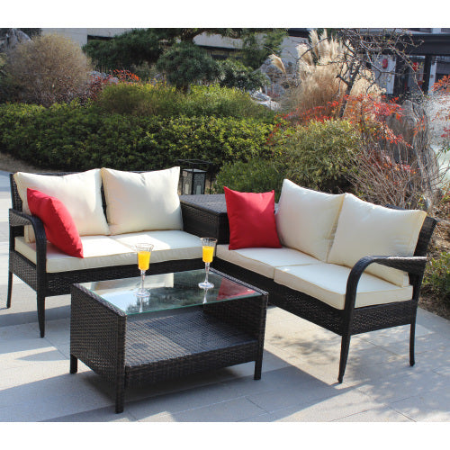 4-Piece Outdoor Patio Sofa Set