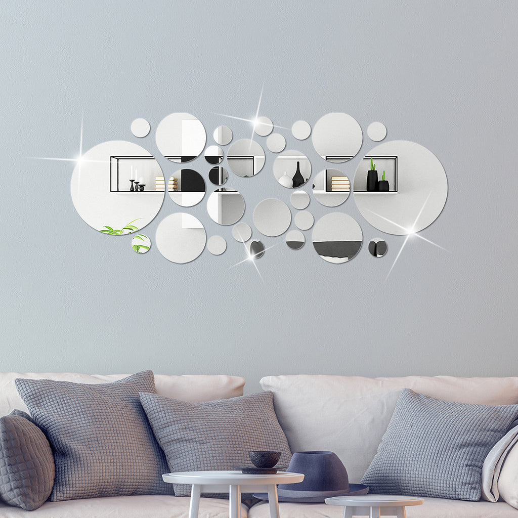 3D Acrylic Circle Wall Mirror