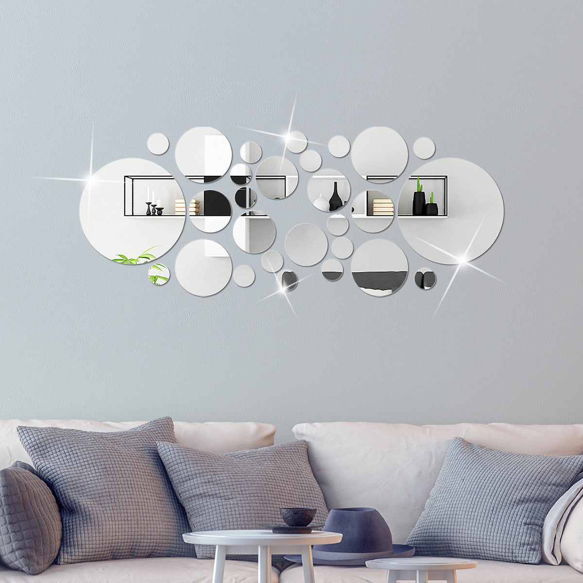 3D Acrylic Circle Wall Mirror