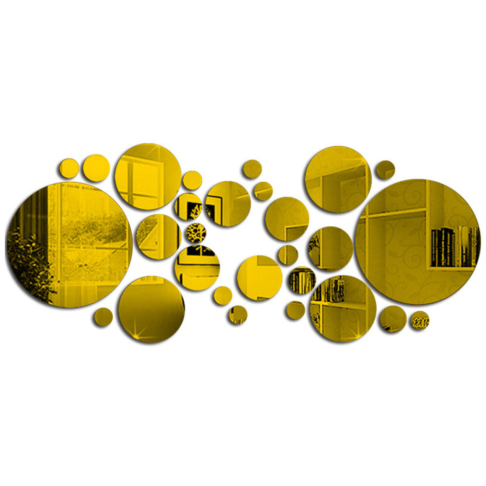 3D Acrylic Circle Wall Mirror