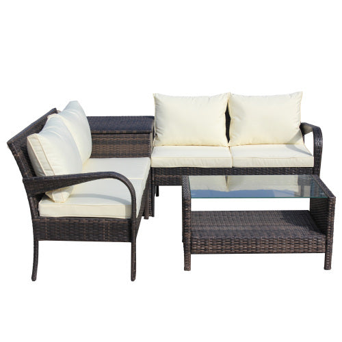 4-Piece Outdoor Patio Sofa Set