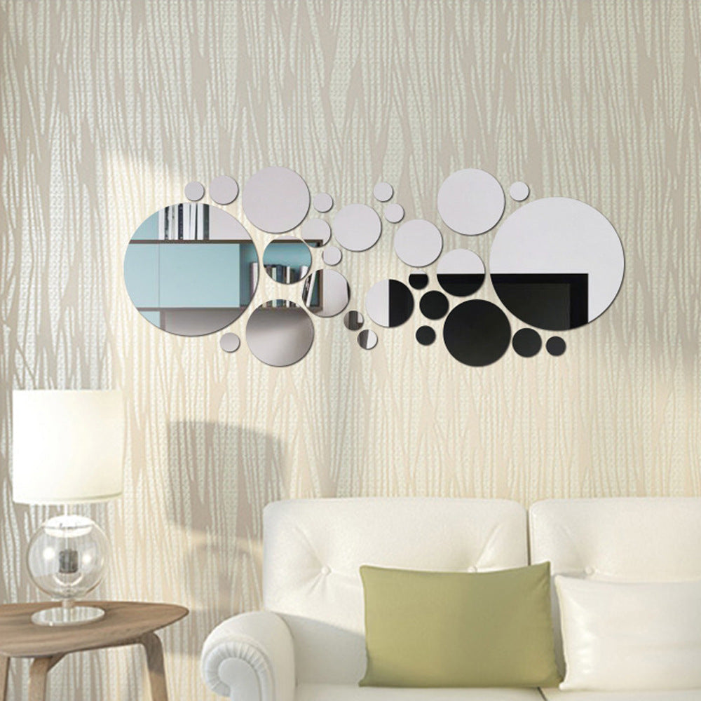 3D Acrylic Circle Wall Mirror