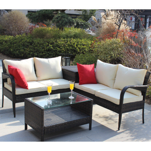 4-Piece Outdoor Patio Sofa Set