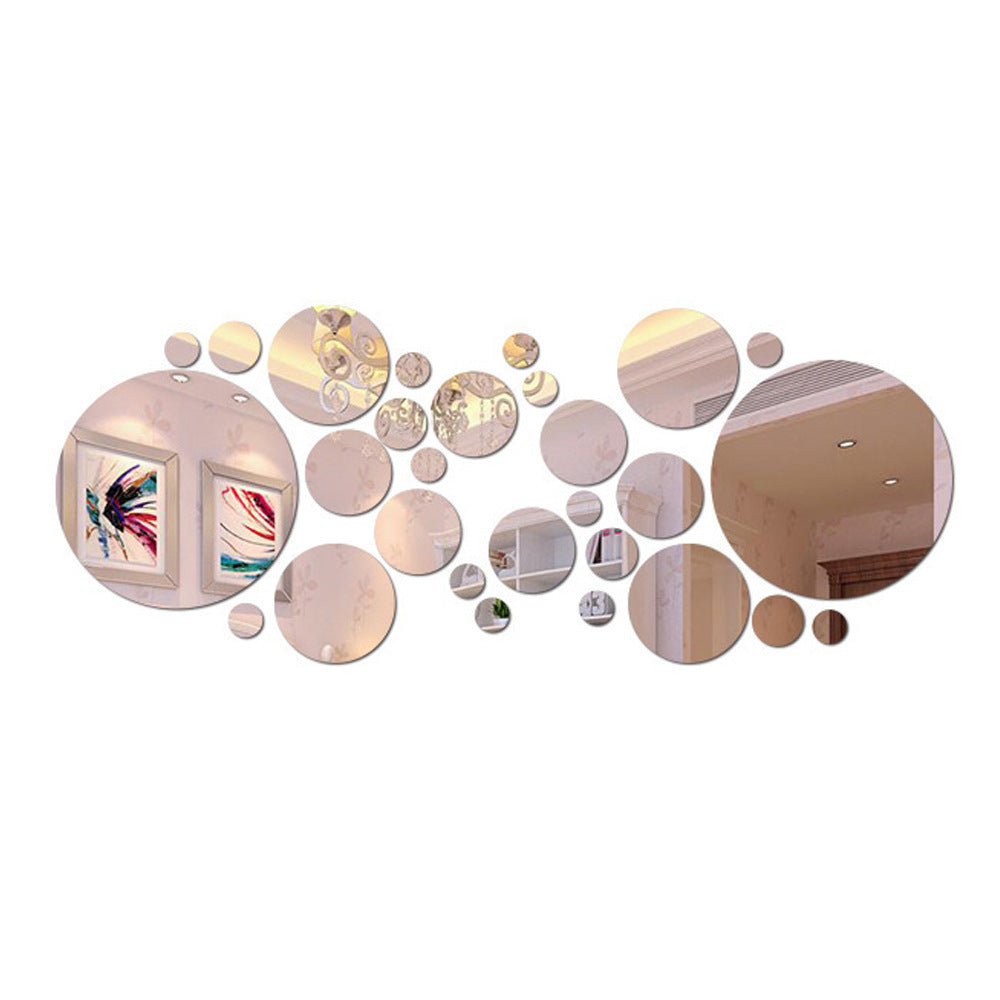 3D Acrylic Circle Wall Mirror