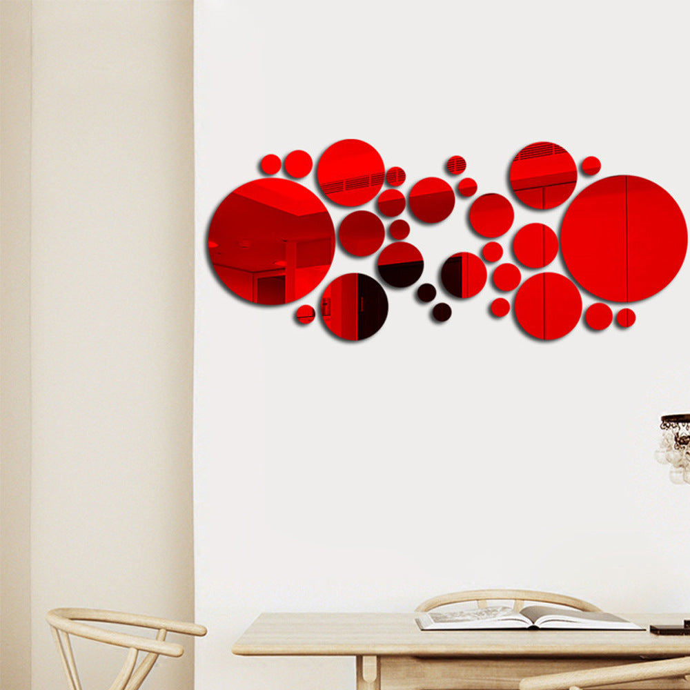 3D Acrylic Circle Wall Mirror